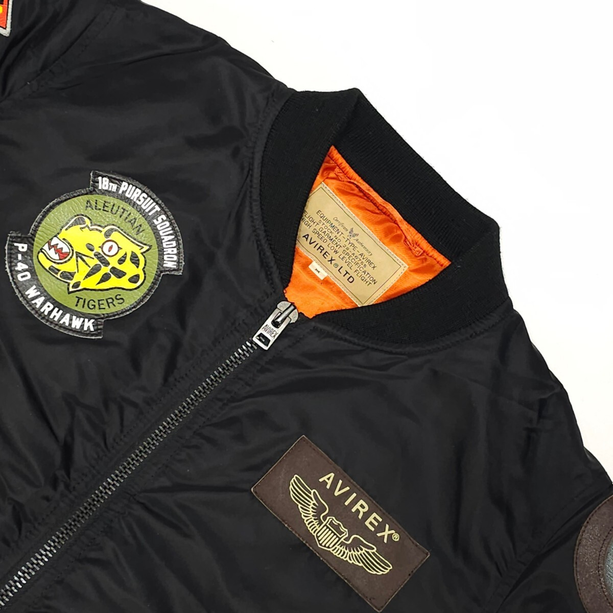 AVIREX フライトジャケット MA-1 アリューシャンタイガー ミリタリー AVIREX（アヴィレックス） アビレックス MA-1 フライングタイガース