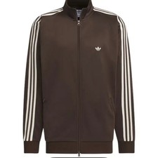 Adidas Oversized Track Top L Dark Brown Sportswear