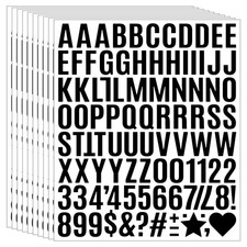 1960Pcs Waterproof 1" Vinyl Alphabet Number Stickers - Self-Adhesive for Mailb