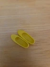 Vintage Mattel Barbie Accessory for SKIPPER Yellow Flats Shoes JAPAN 1960's