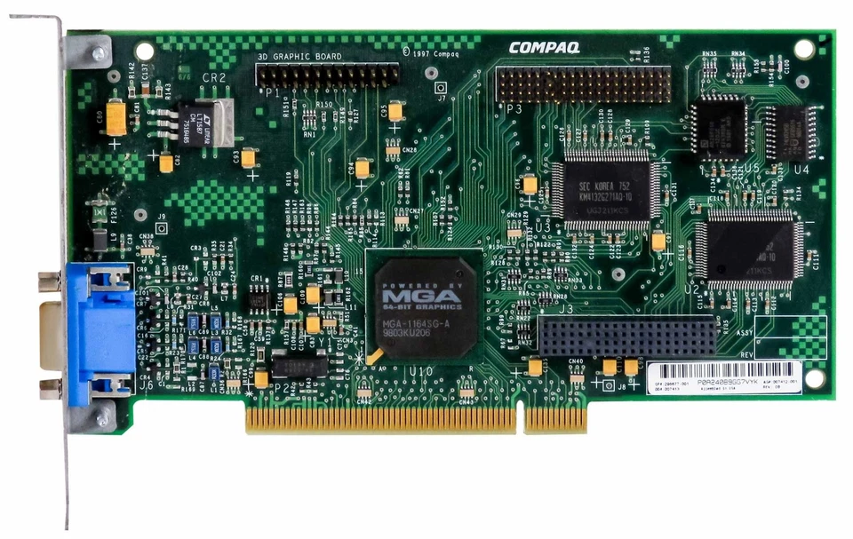 Graphics Card Compaq Matrox Mystique 220 1164SG 2MB 296677-001 PCI - Image 2 of 2