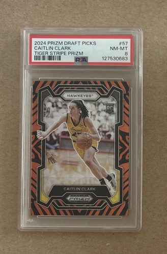 Caitlin Clark [Tiger Stripe] #57 2024 Panini Prizm Draft Picks card