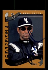 Signed Baseball Card Auto Jerry Manuel 2002 Topps #278 Chicago White Sox