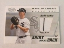 Leaf 2002 Shirt Off My Back Magglio Ordonez White Sox Game-Worn Jersey #SBMO