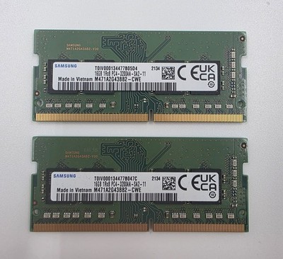 Samsung 32GB (2x16GB) RAM-Kit 1Rx8 PC4-3200AA-SA2-11 DDR4 SODIMM Module Getestet