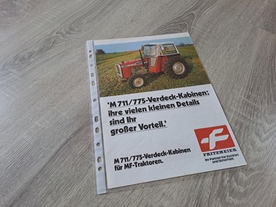 Massey Ferguson MF Fritzmeier Verdeck Kabinen Prospekt, Leaflet, Brochure