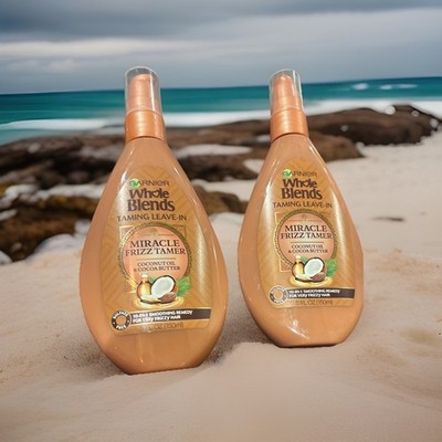 Garnier Whole Blends Taming Leave-In Miracle Frizz Tamer 5 fl oz Lot of 2 NEW