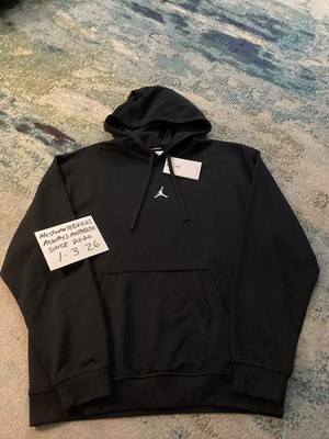 NWT Nike Air Jordan Jumpman Sport Dri-Fit Grey Black Fleece Hoodie Men s Sz M