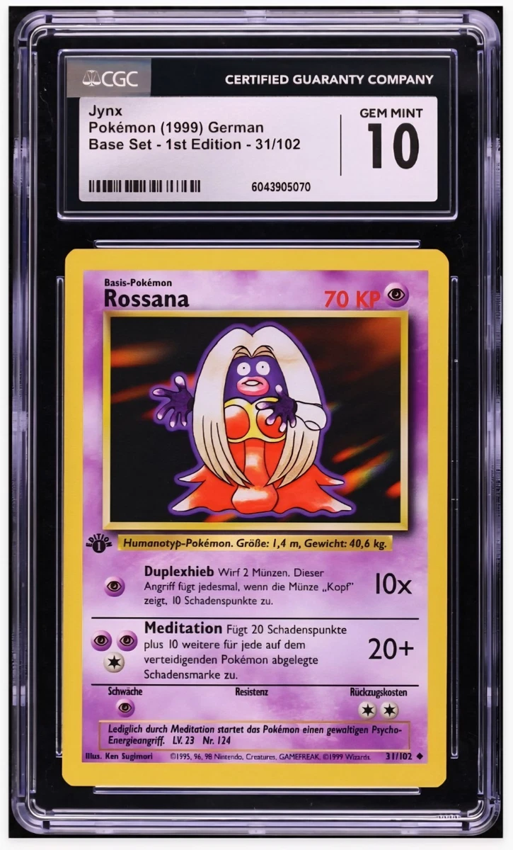 Pokémon TCG Grade 10 German Individual Collectible Card Games for