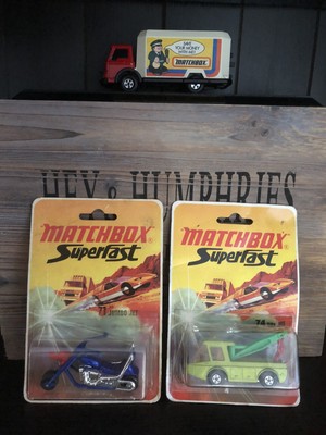 2x Matchbox Superfast no.71B-2.&74B-1.Version Mint OVP Never opened 1972
