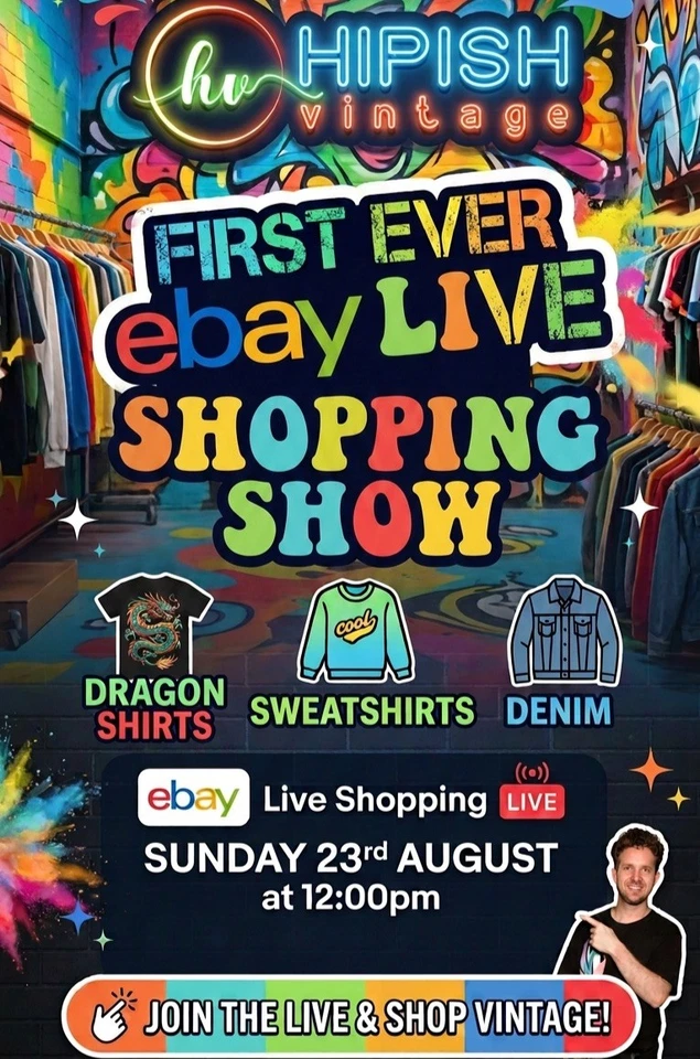 First Live! Warehouse Clearout! £3.00 Starts! Vintage & Pre-loved Clothing
