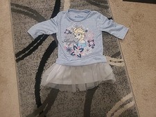 Disney Frozen GIRL Tutu dress size 4t Princess Elsa Make Your Own Magic READ