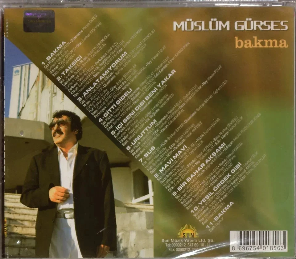 15042--Müslüm Gürses Bakma Sun Müzik Yapim Ilk Basim Jelatinli Cok Cok Nadir - Bild 2 von 2
