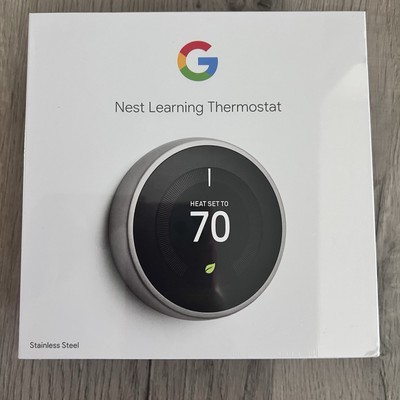 New Google Nest  Learning WIFI Thermostat 