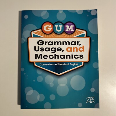 GUM grammar usage, and mechanics Grade 7. Clean Pages.