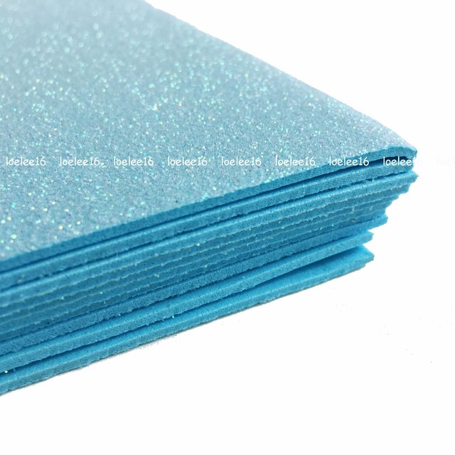 EVA Glitter Adhesive Foam Sheets, 30 Pack, 6 x 9 Inches, 1.8 MM Thick