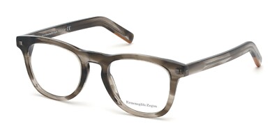 Ermenegildo Zegna EZ 5137 020 Mixed Grey Plastic Eyeglasses Frame 49-21-145 RX