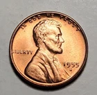 1955 S LINCOLN WHEAT PENNY UNC #C4382