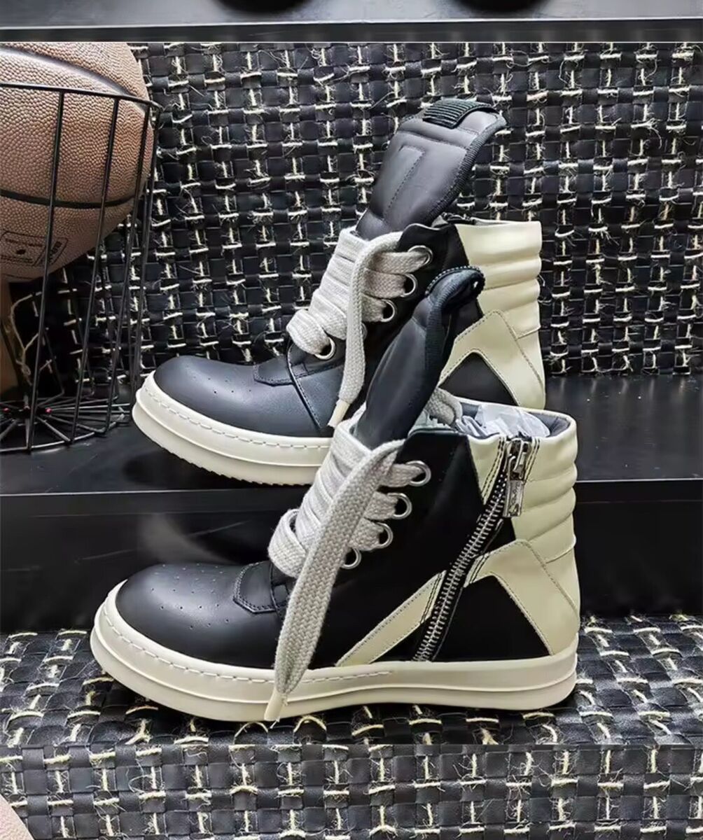 Size 11 Rick Owens Geo Basket Jumbo Lace High Top 1:1 Size 11 Rick Owens Geo Basket Jumbo Lace High Top 1:1