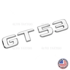 Mercedes AMG GT 53 Letter Emblem Trunk Logo Nameplate Badge Decorate OEM Chrome