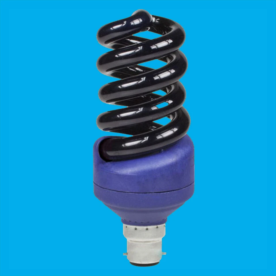 25W UV Ultraviolet Blacklight Low Energy CFL Light Bulb, BC, B22, Nightclub Lamp - Image 2 of 3