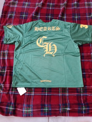 Mens Chrome Hearts, Disigner Green Stadium Jersey, Sz M. 