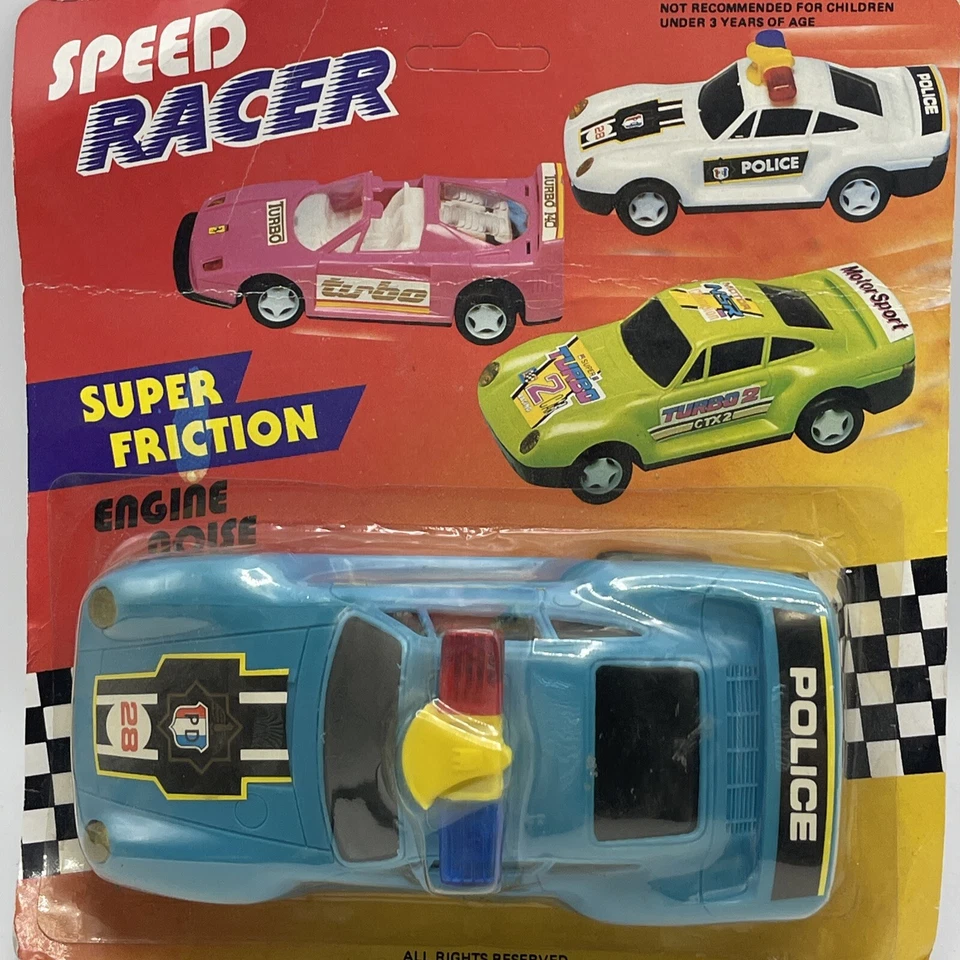 80 年代速度赛车超级摩擦发动机噪音警察保时捷 #28 全新带盒 — 第 3/4 张图片