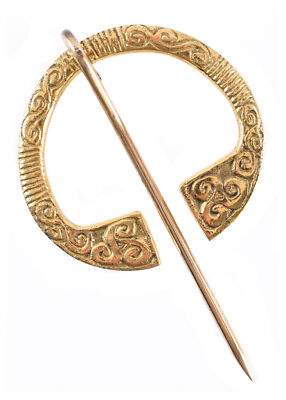 Keltische Ringfibel, Messing Wikinger Ringfibel Mittelalter Requisit Accessoire