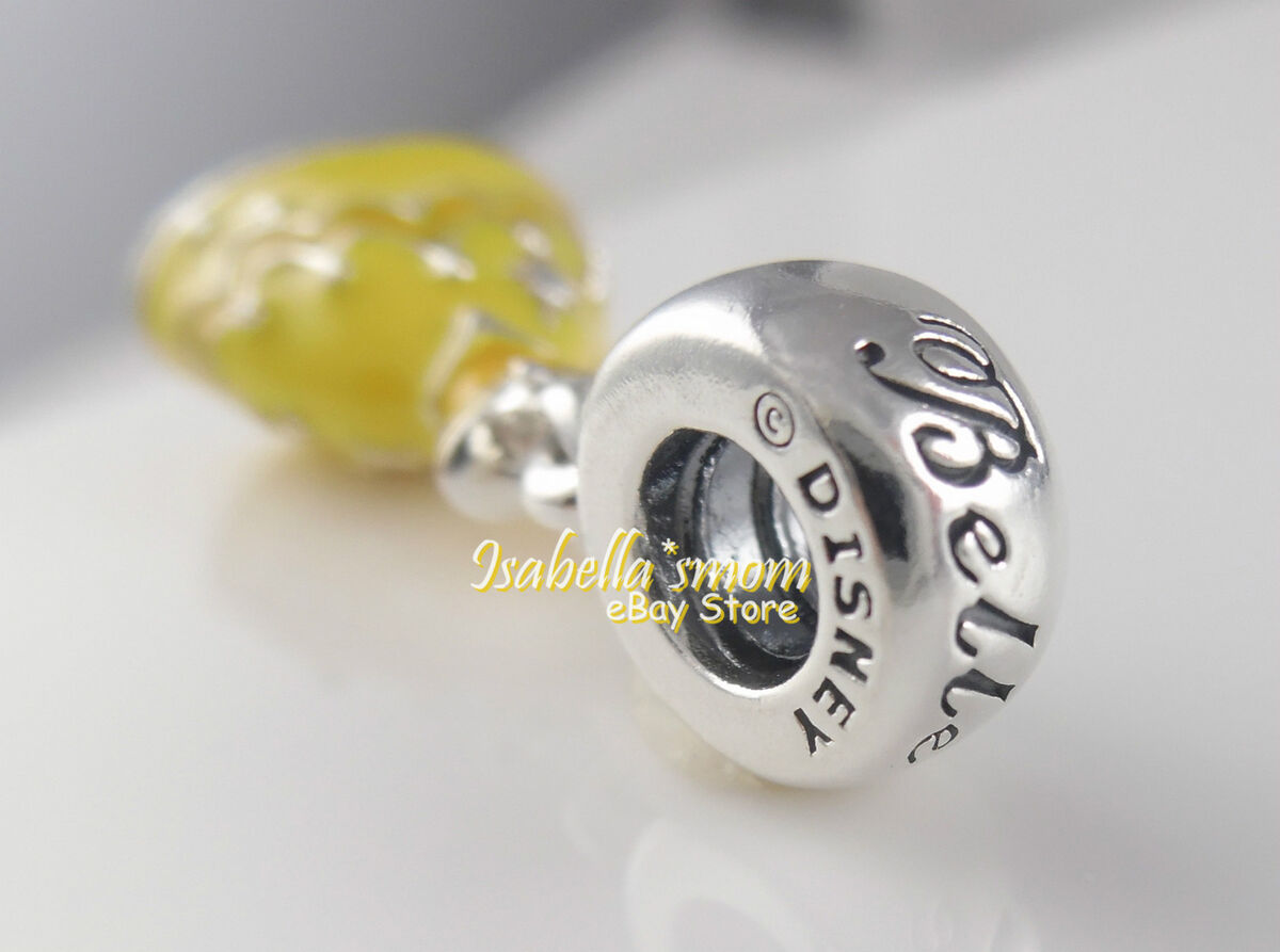 Disney BELLE'S DRESS Genuine PANDORA Yellow Enamel PRINCESS Disney BELLE'S DRESS Genuine PANDORA Yellow Enamel PRINCESS