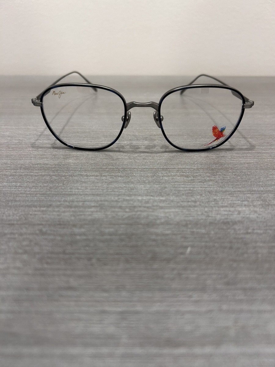 Maui Jim MJO 2418-02C Titanium Eyeglasses Brushed Silver M 49-21