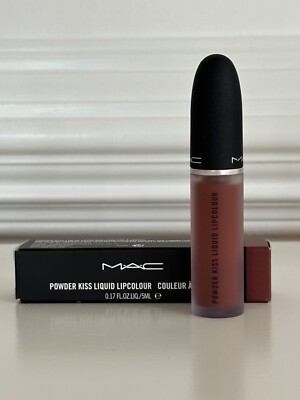 NIB MAC Powder Kiss Liquid LipColour OVER THE TAUPE 997