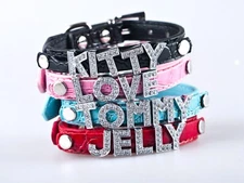 Personalized Crocodile Style Pet Dog Collar Buckle Customized DIY Name Letter