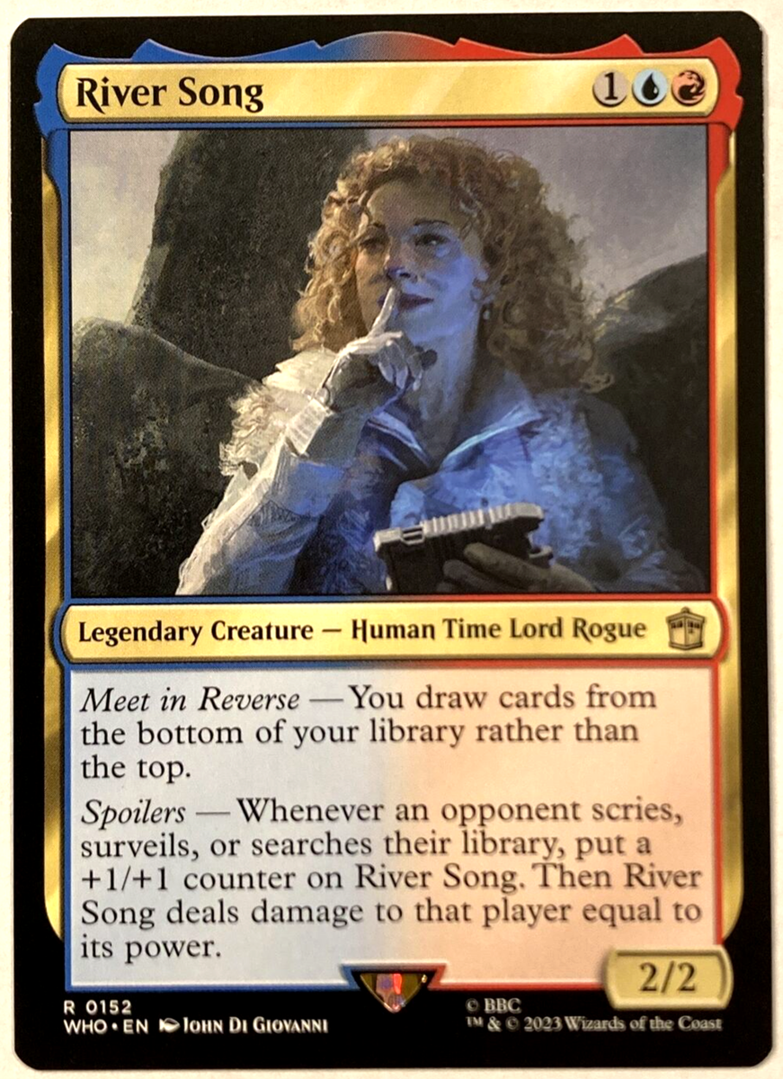 river song mtg card Magic The Gathering - Universes Beyond - Doctor Who choose one of them at random River Song | Kylox's Voltstrider