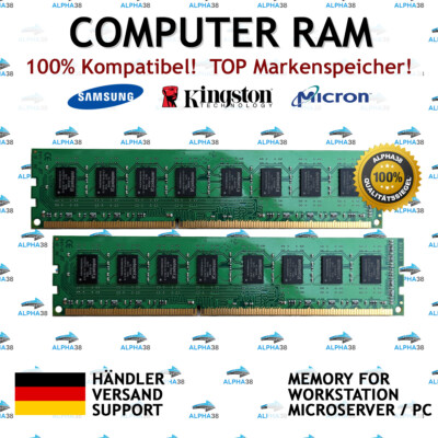 16 GB (2x 8 GB) UDIMM DDR3 für ASUS P8P67 Pro P8P67 REV 3.1 P8P67-M PRO PC RAM
