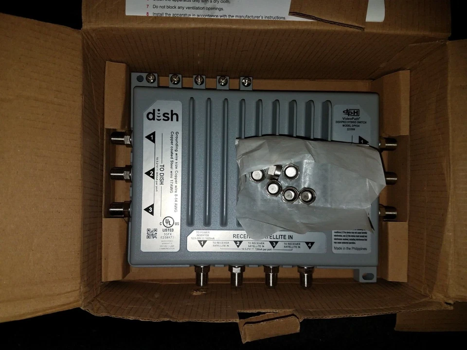 DPH34 - 225096 - Dish Network PRO Hybrid Multi-Dish Switch NEW / Replaces DPH42 - Image 4 of 4