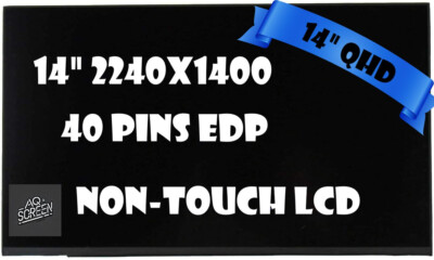 14.0'' 2240 x 1400 Non-Touch X1 Carbon 10th Gen Type 21CB 21CC NV140DRM-N62 V8.1