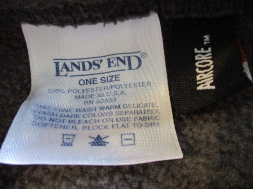 Land's End Kid's One Size Warm Fuzzy Gray Winter Cap Ski Hat - Picture 4 of 12