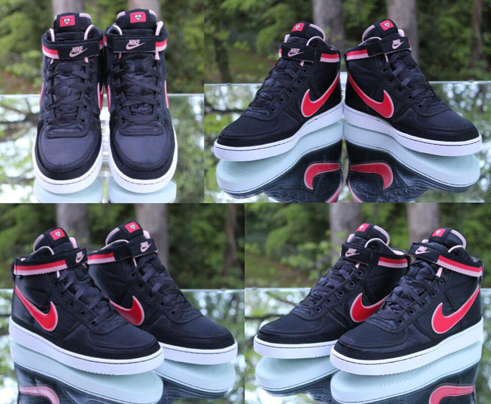 Nike Dunk High Vandal Supreme QS Size 7Y Black Red Custom Nike Dunk High Vandal Supreme QS Size 7Y Black Red Custom