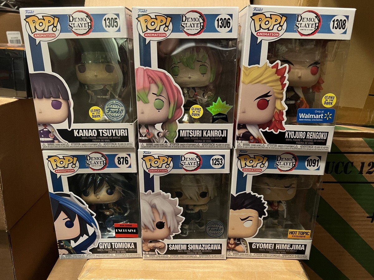 Funko Pop! Demon Slayer Mitsuri Rengoku Kanao GITD and Giyu Funko Pop! Demon Slayer Mitsuri Rengoku Kanao GITD and Giyu