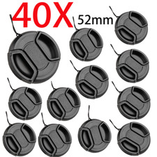  40 Pcs 52mm Camera Snap-On Lens Cap For Canon Nikon Sony Pentax Fujifilm Lense