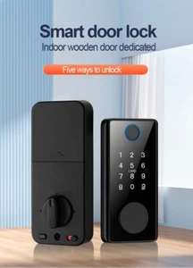 Fingerprint Smart Door Lock-Password IC Card Physical Key Smartphone App