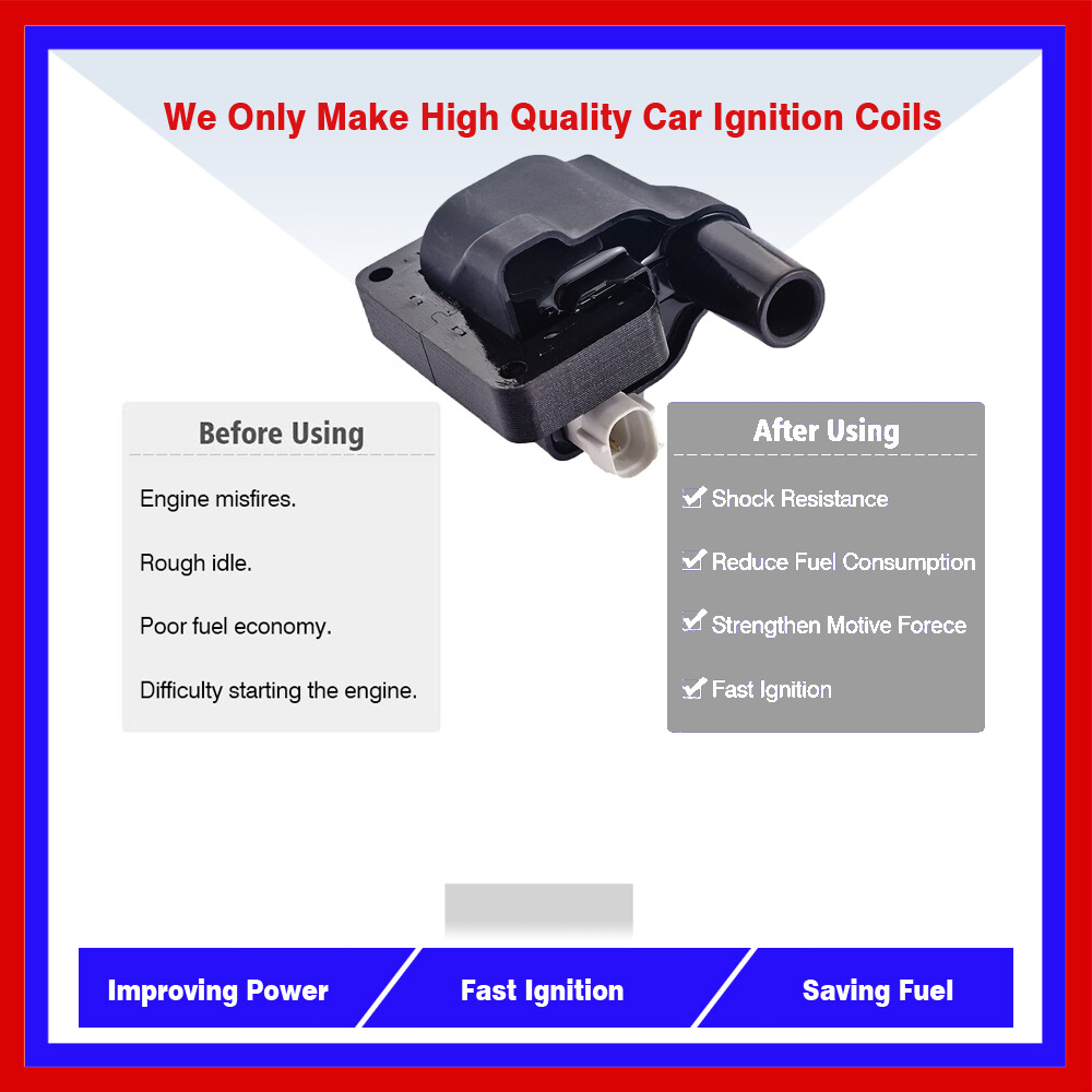 1PC UFD304 IGNITION COIL B6S7-18-10XA B6S71810XA B6S8-10