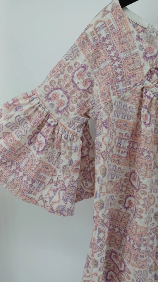 Top corto para mujer William Rast X-pequeño Gigi con cordones fuera del hombro boho Foto 3 de 4