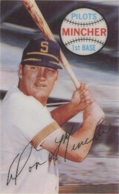1970 Kellogg's 3-D Super Stars - DON Mincher #75 - 1 of 1