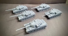 Team Yankee British Chieftain Tank Platoon X5 resin 1/100th scale 15mm lot