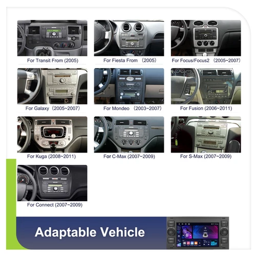 64G Für Ford Fiesta 2005-2008 Android 15 Apple Carplay Autoradio GPS Navi WIFI - Bild 8 von 24