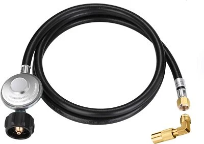 WADEO 6FT Propane Regulator Hose with 90 Degree Elbow Adapter for Blackstone US