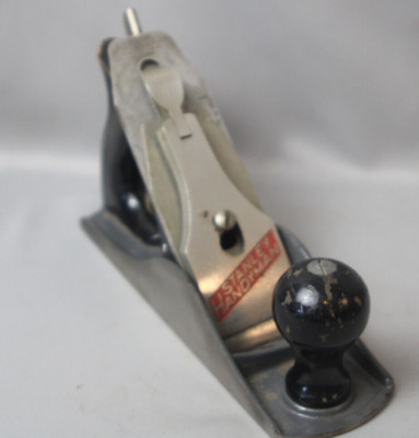 Stanley Handyman H1204 No 4 Size Carpenters Woodworking Smooth Plane Inv#QU15