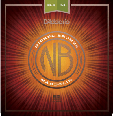 D'Addario NBM11541 Nickel Bronze Akustik Mandoline Saiten 11,5-41 Mittelschwer