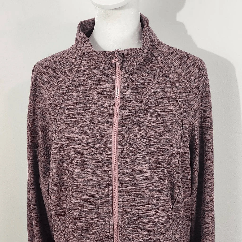 yogalicious zip-front athletic plus size yoga jacket
